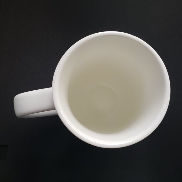 New Abstract Coffee Tea Water Mug Blue Watercolor Print W/ Gold Ceramic 16 oz - Picture 5 of 11